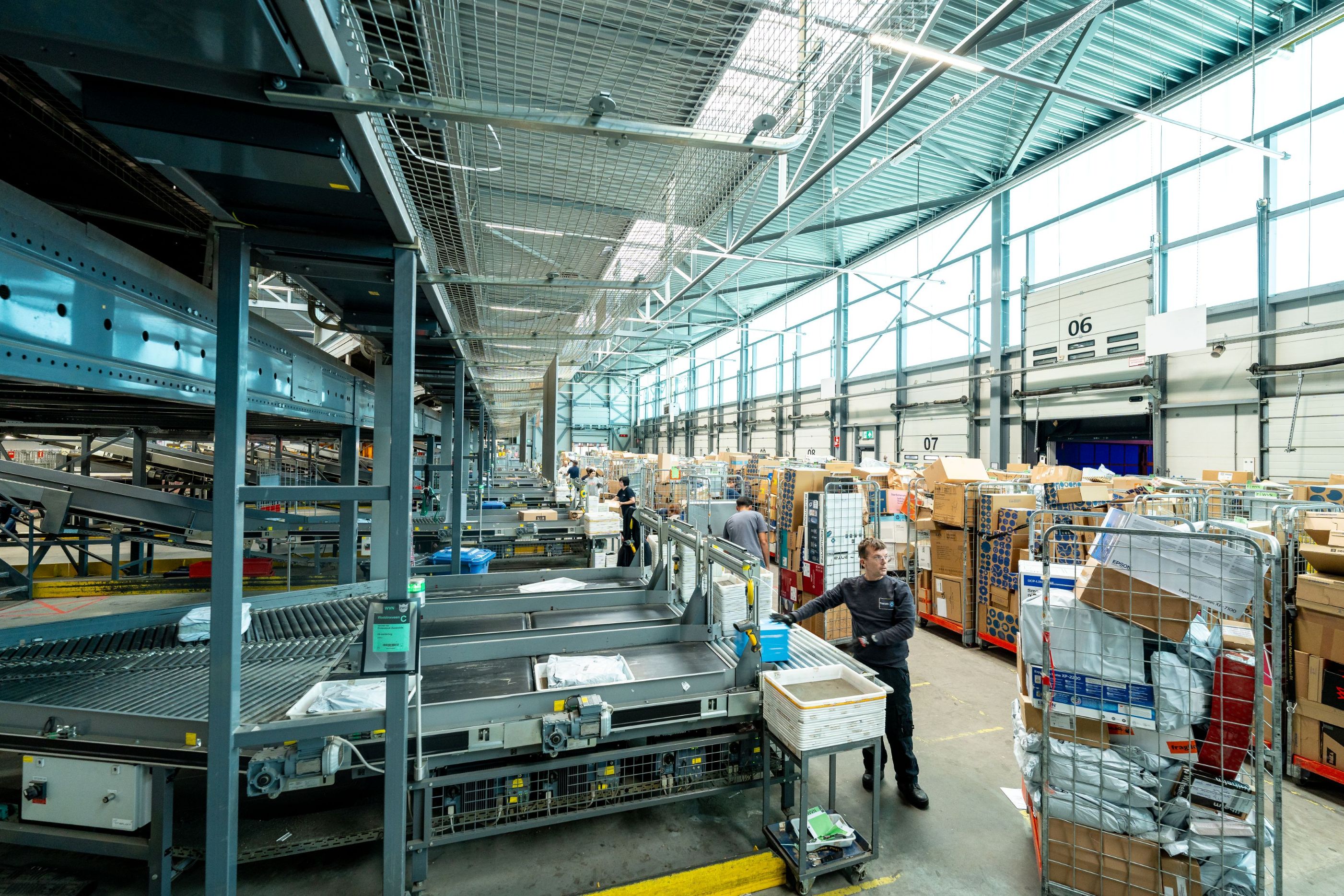 Grote volumes bij PostNL